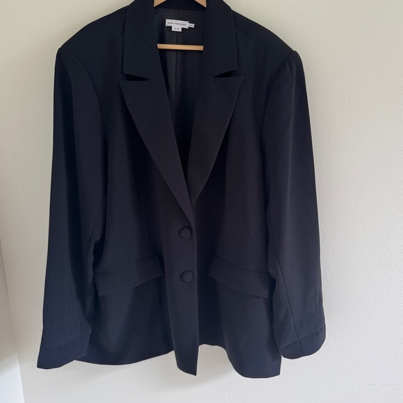 Good American Black Drapey Blazer 5/6 2X 3X - Picture 1 of 5